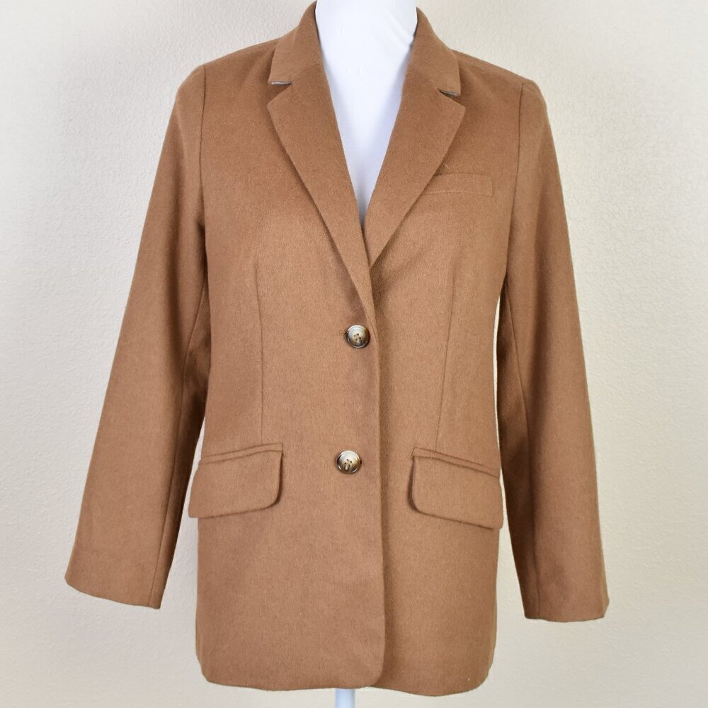 Talbots Camel Brown Brushed Italian Wool Blazer - 4p - Picture 6 of 13